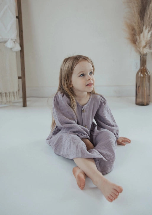 Lylah Puff Sleeve Dress | Lilac